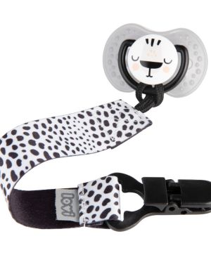 Клипс за залъгалка с лента LOVI, Salt and Papper