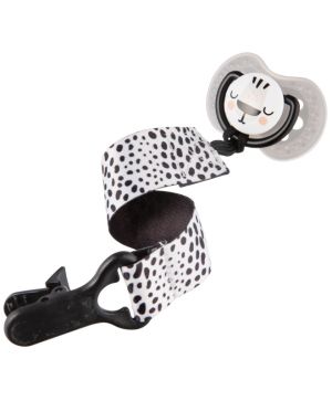 Клипс за залъгалка с лента LOVI, Salt and Papper