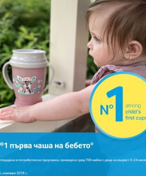 Неразливаща се чаша с дръжки 360 Lovi, Wild Soul, 250 мл, 9м+