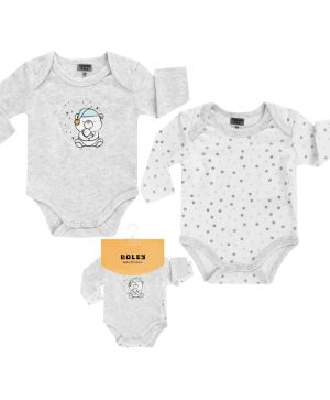 Боди с дълъг ръкав - 2 бр. Jacky baby, Boley, UNISEX
