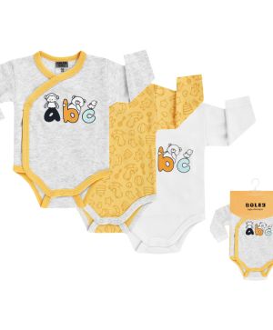 Боди с дълъг ръкав с прехлупване -3 бр.Jacky, Boley