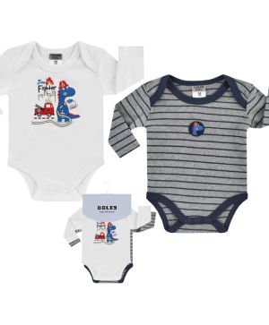 Боди с дълъг ръкав - 2 бр. Jacky baby, Boley, MULTIPACK BOYS