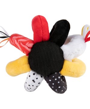 Сензорна мека топка с чесалка и свирка Canpol babies, BabiesBoo