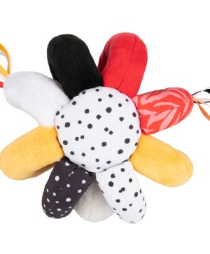 Сензорна мека топка с чесалка и свирка Canpol babies, BabiesBoo