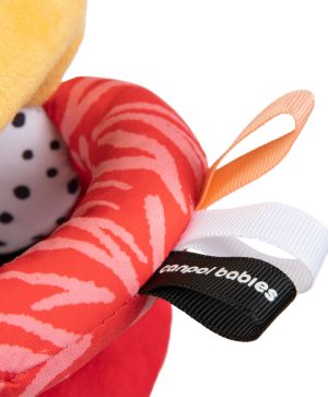 Сензорна мека топка с чесалка и свирка Canpol babies, BabiesBoo