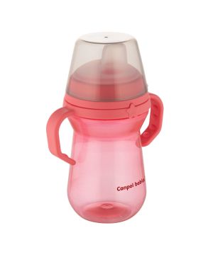 Неразливаща се чаша Canpol babies, FirstCup, 250 мл., 6м+, розова