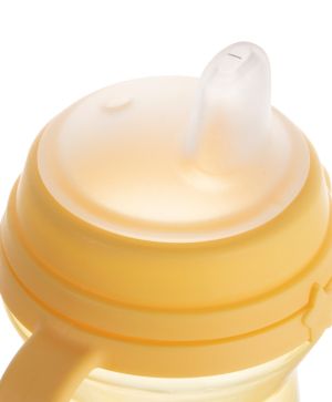 Неразливаща се чаша Canpol babies, FirstCup, 250 мл., 6м+, жълта