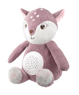 Мека музикална играчка с проектор 3в1 Canpol babies, Fawn- розова