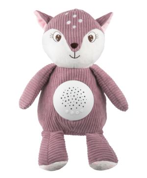 Мека музикална играчка с проектор 3в1 Canpol babies, Fawn- розова