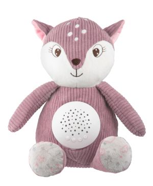 Мека музикална играчка с проектор 3в1 Canpol babies, Fawn- розова
