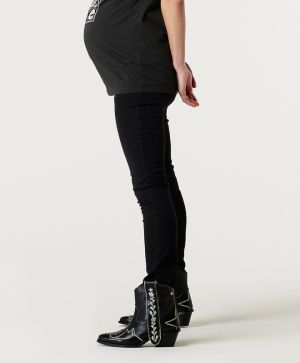 Дънки за бременни Supermom, Austin - Black Denim, Skinny