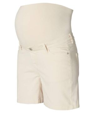 Къси дънки за бременни Supermom, Hurlock - Bone White