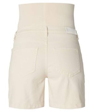 Къси дънки за бременни Supermom, Hurlock - Bone White