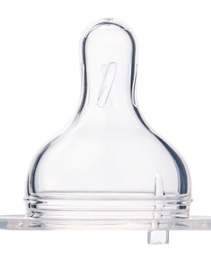 Антиколик силиконов биберон Canpol babies, Easy Start,  3м+, slow