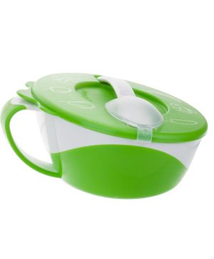 Купа за хранене с капаче и лъжица, Canpol babies, 9м+