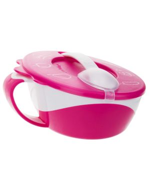 Купа за хранене с капаче и лъжица, Canpol babies, 9м+