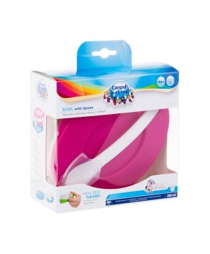 Купа за хранене с капаче и лъжица, Canpol babies, 9м+
