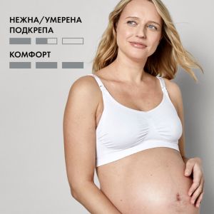 Сутиен за кърмене Medela, Keep Cool™, S, бял