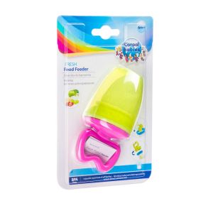 Мрежа за плодове с дръжка, Canpol babies, 6м+, розова