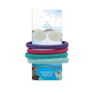 Ластици и щипки за коса Little Mermaid- 6 бр.