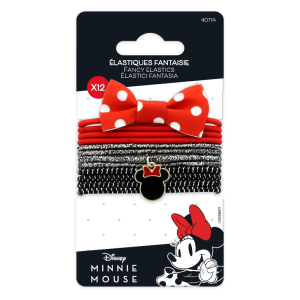 Модни ластици за коса Minnie- 12 бр.