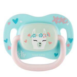 Силиконова симетрична залъгалка Canpol babies, EXOTIC 0-6м, лама