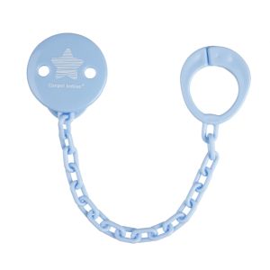 Клипс за залъгалка със синджир Canpol babies, Pastelove, син