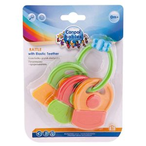 Дрънкалка с мека чесалка Canpol babies, Keys, 0м+
