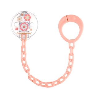 Клипс за залъгалка със синджир Canpol babies, Newborn Baby, розов