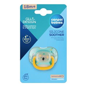 Силиконова симетрична залъгалка Canpol babies, EXOTIC 18+м, коала