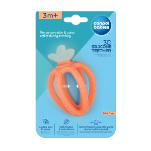 3D силиконова сензорна чесалка Canpol babies, STRAWBERRY