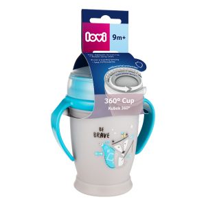 Неразливаща се чаша с дръжки 360 Lovi, Indian Summer, 250мл,9м+