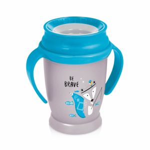 Неразливаща се чаша с дръжки 360 Lovi, Indian Summer, 250мл,9м+