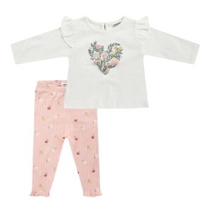 Комплект блуза с дълъг ръкав и клин Jacky, FLORA