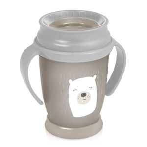 Неразливаща се чаша с дръжки 360 Lovi, Buddy Bear, 250 мл, 9м+ 