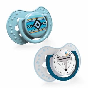 Силиконови залъгалки Lovi, Indian Summer Boy, 2бр, 18м+