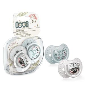 Силиконови залъгалки за новородено Wild Soul, Lovi, 2бр, 0-2 м