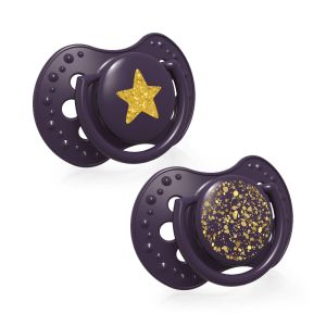 Силиконови залъгалки Stardust, Lovi, 2бр, 3-6 м