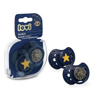 Силиконови залъгалки Stardust, Lovi, 2бр, 3-6 м