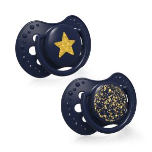 Силиконови залъгалки Stardust, Lovi, 2бр, 3-6 м