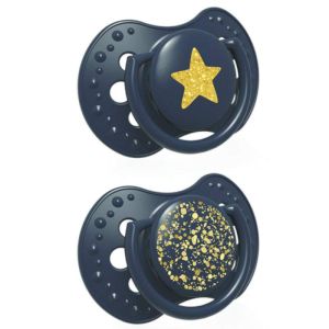 Силиконови залъгалки Stardust, Lovi, 2бр, 18+ м