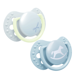 Силиконови залъгалки за новородени LOVI, Baby Shower Boy, 2 бр