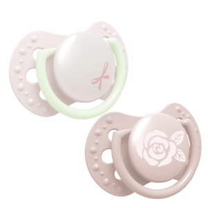 Силиконови залъгалки за новородени LOVI, Baby Shower Girl, 2 бр