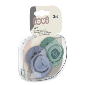 Силиконови залъгалки Hey, Lovi, 2бр, 3-6 м