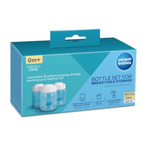 Комплект контейнери за съхранение Canpol babies, 3 бр.х 120 мл.