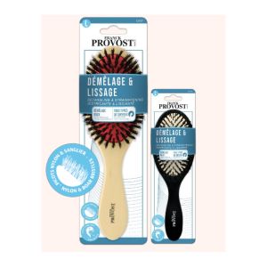 Дървена четка за коса със смесени зъбци Franck Provost