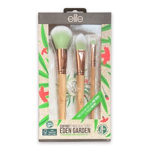 Комплект бамбукови четки за грим в несесер Elite