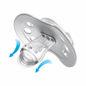 Силиконови залъгалки Lovi, Day & Night, 2 бр, сини, 0-3 м, агънца