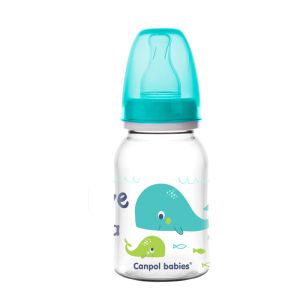 Шише за хранене Canpol babies, Love & Sea, 0м+, 120 мл., тюркоаз