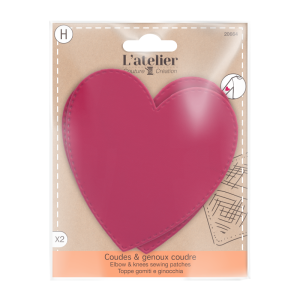 Кръпки за лакти и колене- сърце, 2бр.